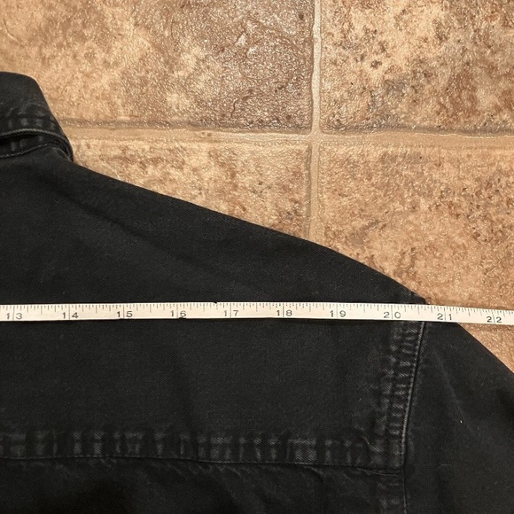 Canada Sportswear Denim Shirt Mens XL Long Sleeve Five Lakes Lodge Gullrock Lake - Picture 8 of 9